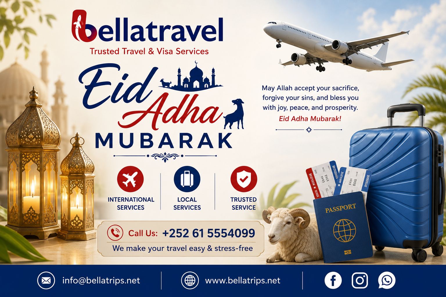 Bellatrips Eid Adha Mubarak travel promotion